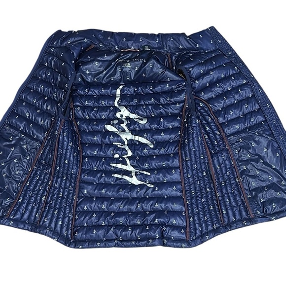 Tommy Hilfiger Nautical Theme Quilted Packable Puffer Vest Women Medium Preppy - Picture 6 of 7